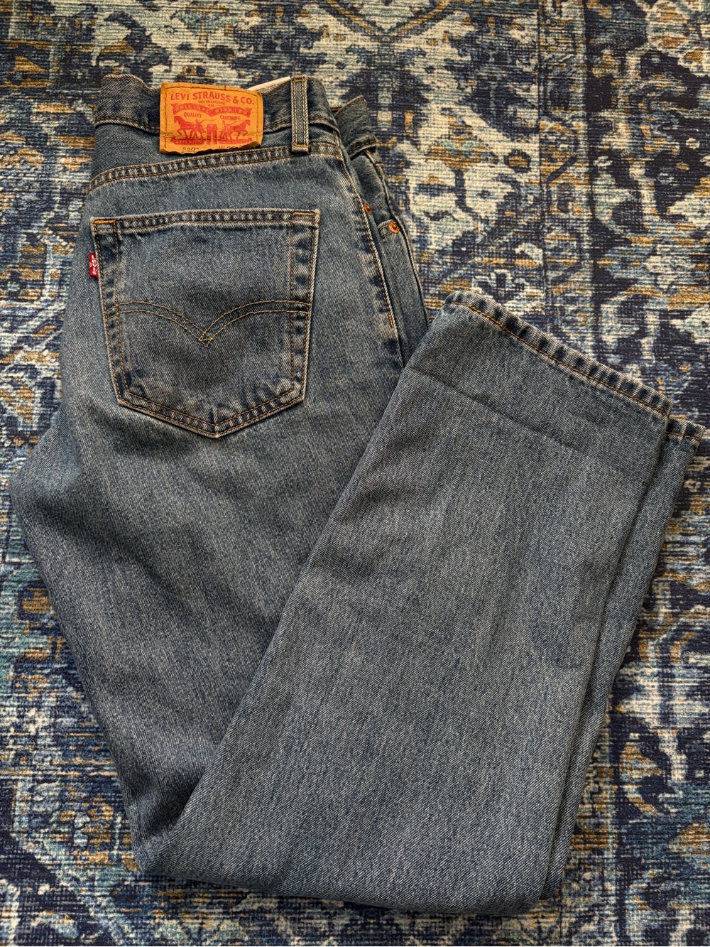 Levi's 550 W30 L30 Classic Blue Denim Jeans